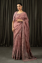 Load image into Gallery viewer, Maria.B Embroidered Organza Saree in Pink