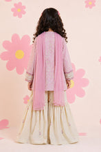 Load image into Gallery viewer, 3 Piece Pink Lawn Angrakha Suit for Kids