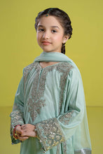 Load image into Gallery viewer, Kids 3 Piece Embroidered Dobby Kurta and Shalwar - Ferozi