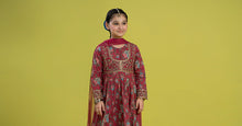 Load image into Gallery viewer, Kids 3 Piece Mughal Embroidered Lawn Suit - Pink