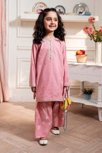 Load image into Gallery viewer, Dobby Lawn 2 Piece Embroidered Suit - Pink