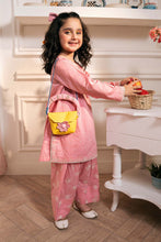Load image into Gallery viewer, Dobby Lawn 2 Piece Embroidered Suit - Pink