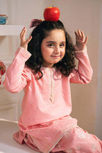 Load image into Gallery viewer, Dobby Lawn 2 Piece Embroidered Suit - Pink