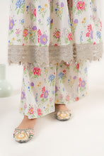 Load image into Gallery viewer, White 3 Piece Embroidered Lawn Frock Suit for Girls