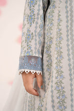 Load image into Gallery viewer, Boys 3 Piece Embroidered Lawn Angrakha Suit - Light Blue
