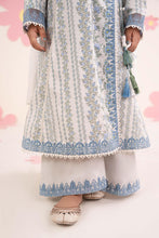 Load image into Gallery viewer, Boys 3 Piece Embroidered Lawn Angrakha Suit - Light Blue