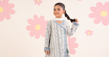 Load image into Gallery viewer, Boys 3 Piece Embroidered Lawn Angrakha Suit - Light Blue