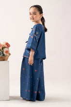 Load image into Gallery viewer, Boys 2 Piece Embroidered Dobby Lawn Suit - Blue