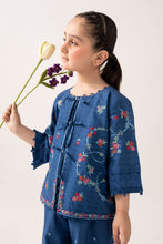 Load image into Gallery viewer, Boys 2 Piece Embroidered Dobby Lawn Suit - Blue