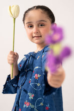 Load image into Gallery viewer, Boys 2 Piece Embroidered Dobby Lawn Suit - Blue