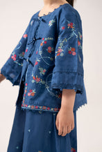 Load image into Gallery viewer, Boys 2 Piece Embroidered Dobby Lawn Suit - Blue