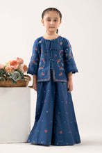 Load image into Gallery viewer, Boys 2 Piece Embroidered Dobby Lawn Suit - Blue