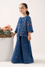 Load image into Gallery viewer, Boys 2 Piece Embroidered Dobby Lawn Suit - Blue