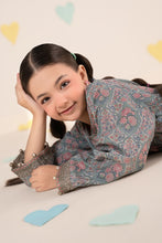 Load image into Gallery viewer, Blue 3 Piece Embroidered Lawn Suit for Girls