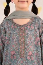 Load image into Gallery viewer, Blue 3 Piece Embroidered Lawn Suit for Girls