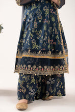 Load image into Gallery viewer, Printed Lawn Angrakha 3 Piece Suit for Kids - Blue