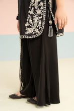 Load image into Gallery viewer, Kids 3 Piece Embroidered Brochia Jacquard Suit - Black
