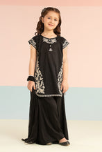 Load image into Gallery viewer, Kids 3 Piece Embroidered Brochia Jacquard Suit - Black