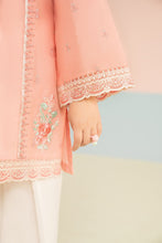 Load image into Gallery viewer, Kids 3 Piece Embroidered Lawn Farshi Shalwar Suit - Pink