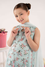 Load image into Gallery viewer, Kids 3 Piece Embroidered Lawn Suit - Blue