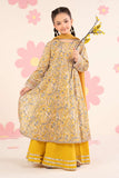 Kids Yellow 3 Piece Embroidered Lawn Suit