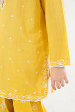 Load image into Gallery viewer, 2 Piece Yellow Dobby Lawn Suit for Kids
