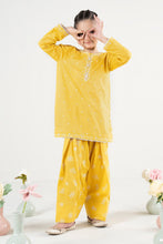 Load image into Gallery viewer, 2 Piece Yellow Dobby Lawn Suit for Kids