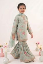 Load image into Gallery viewer, 3 Piece Embroidered Lawn Suit for Girls in Light Green
