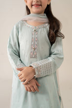 Load image into Gallery viewer, Kids 3 Piece Embroidered Lawn Gharara Suit - Blue
