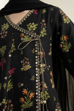Load image into Gallery viewer, Black 3 Piece Embroidered Khaddar Suit for Kids