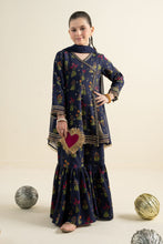 Load image into Gallery viewer, Kids 3 Piece Embroidered Khaddar Suit - Blue