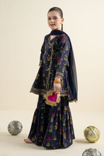 Load image into Gallery viewer, Kids 3 Piece Embroidered Khaddar Suit - Blue