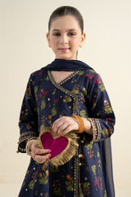 Load image into Gallery viewer, Kids 3 Piece Embroidered Khaddar Suit - Blue