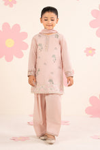 Load image into Gallery viewer, Kids Embroidered Lawn 3 Piece Suit with Farshi Shalwar - Pink