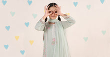 Load image into Gallery viewer, Boys 3 Piece Embroidered Dobby Lawn Suit - Sea Green