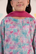 Load image into Gallery viewer, 3 Piece Embroidered Lawn Suit with Schifli in Blue