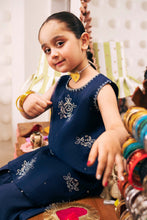 Load image into Gallery viewer, 3 Piece Embroidered Organza Suit for Girls in Blue