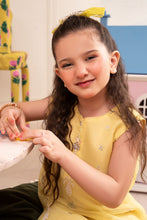 Load image into Gallery viewer, Yellow Embroidered Organza 2 Piece Suit for Girls
