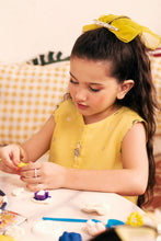 Load image into Gallery viewer, Yellow Embroidered Organza 2 Piece Suit for Girls