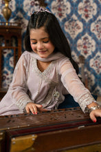 Load image into Gallery viewer, Kids 3 Piece Embroidered Net Suit - Purple