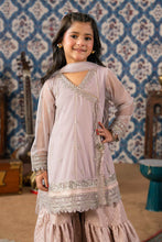 Load image into Gallery viewer, Kids 3 Piece Embroidered Net Suit - Purple