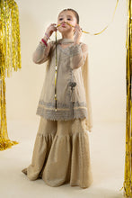 Load image into Gallery viewer, Girls 3 Piece Embroidered Net Suit - Off White