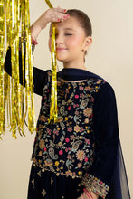 Load image into Gallery viewer, Maria.B Girls 3 Piece Embroidered Velvet Suit - Blue