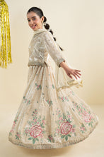 Load image into Gallery viewer, Maria.B Off White 3 Piece Embroidered Velvet Suit