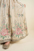 Load image into Gallery viewer, Maria.B Off White 3 Piece Embroidered Velvet Suit