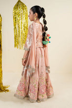Load image into Gallery viewer, 3 Piece Embroidered Velvet Suit for Girls - Pink