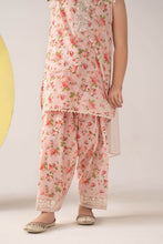 Load image into Gallery viewer, Girls 3 Piece Printed Lawn Suit - Pink
