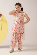 Load image into Gallery viewer, Girls 3 Piece Printed Lawn Suit - Pink