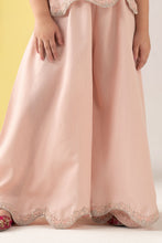Load image into Gallery viewer, Girls 2 Piece Embroidered Chiffon Suit with Sharara - Pink