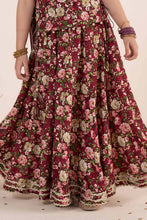 Load image into Gallery viewer, Maroon 3 Piece Embroidered Raw Silk Suit for Kids